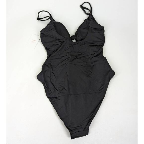 Andie Swim Santorini Black One Piece Swimsuit Cutout Size Large NWT Swimwear - Picture 4 of 6